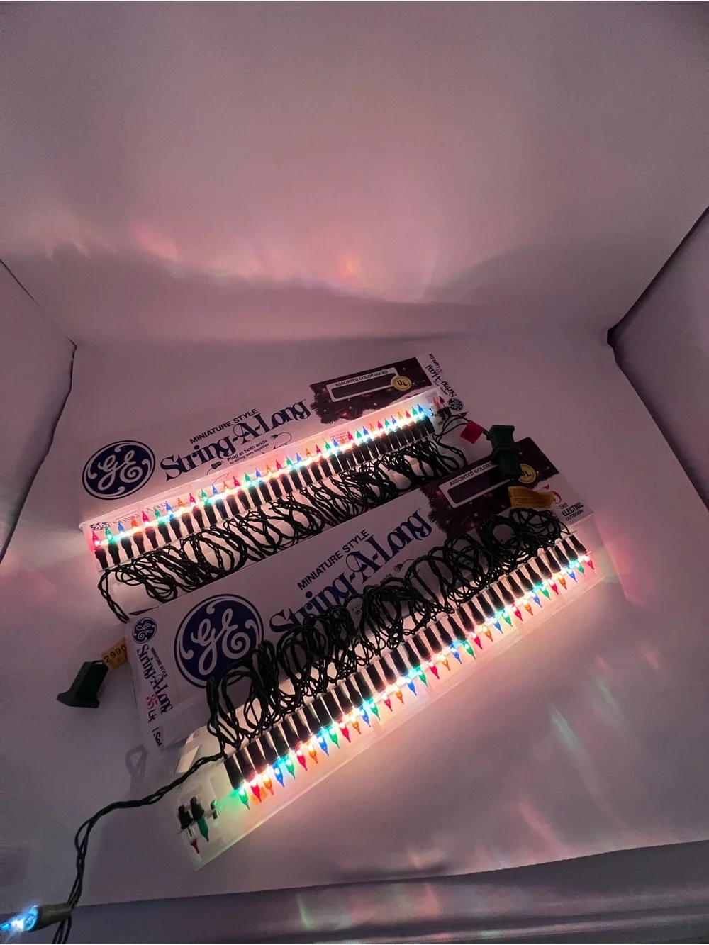 Vintage GE Multicolor Mini String Lights Christmas nostalgic